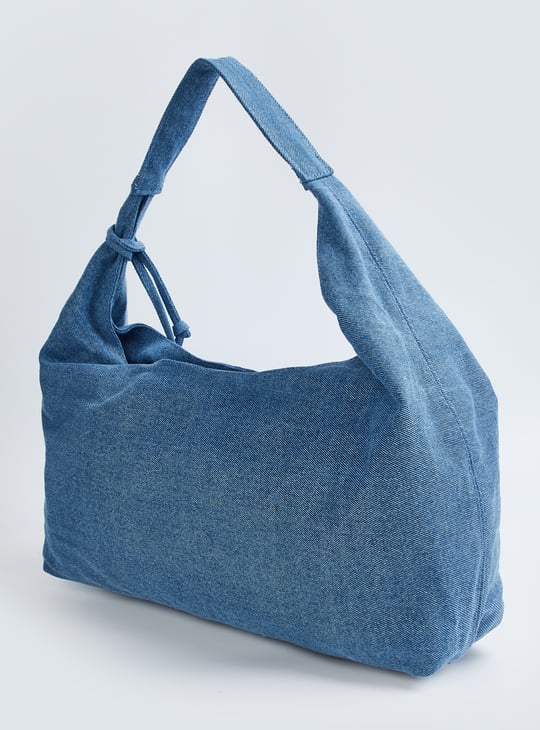 Women Embroidered Denim Shoulder Bag