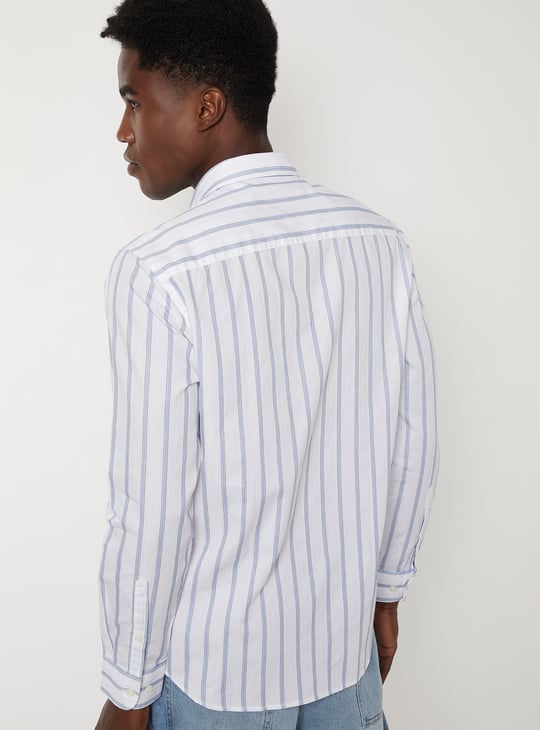Men Striped Slim Fit Shirt