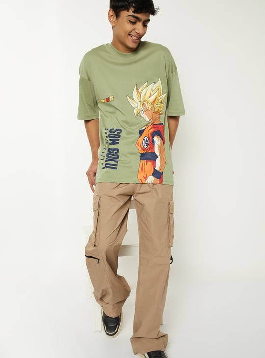 Boys Son Goku Printed T-shirt