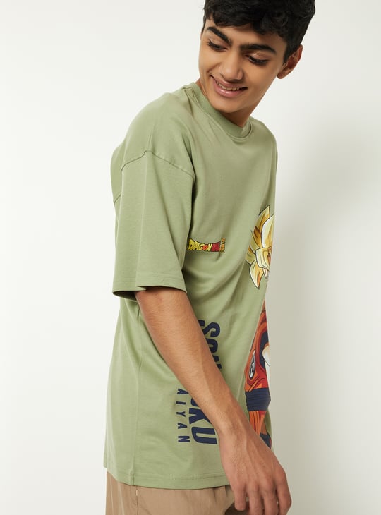 Boys Son Goku Printed T-shirt