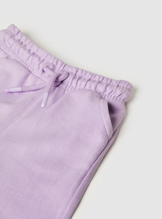 Girls Solid Joggers - Pack of 2