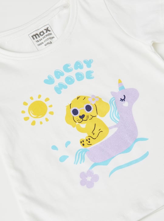 Girls Assorted T-shirt - Pack of 3