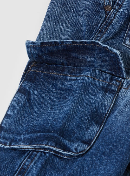 Boys Washed Cargo Jeans