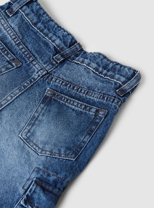 Boys Washed Cargo Jeans