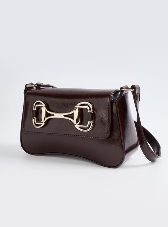 Women Buckles Shoulder Bag