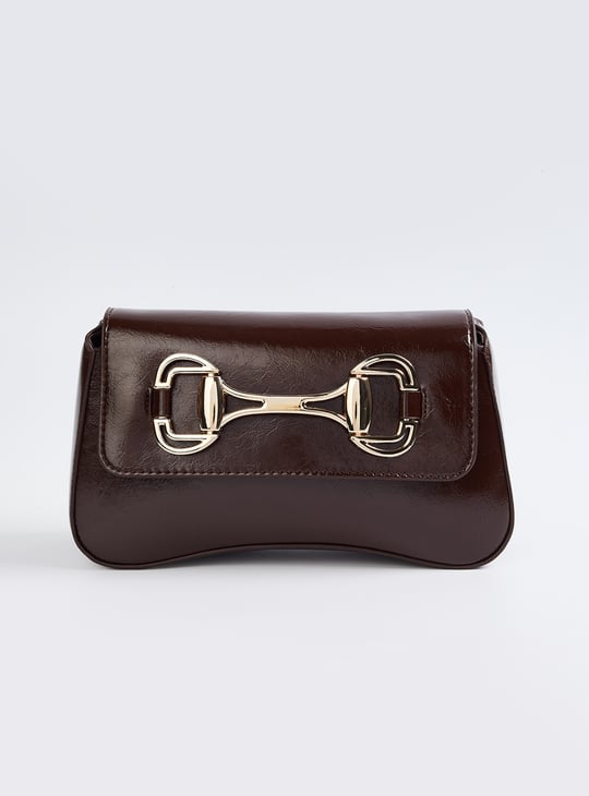 Women Buckles Shoulder Bag