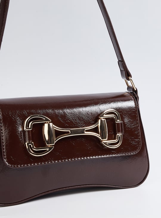 Women Buckles Shoulder Bag