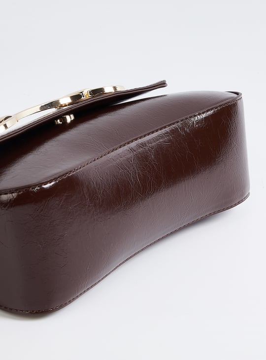 Women Buckles Shoulder Bag