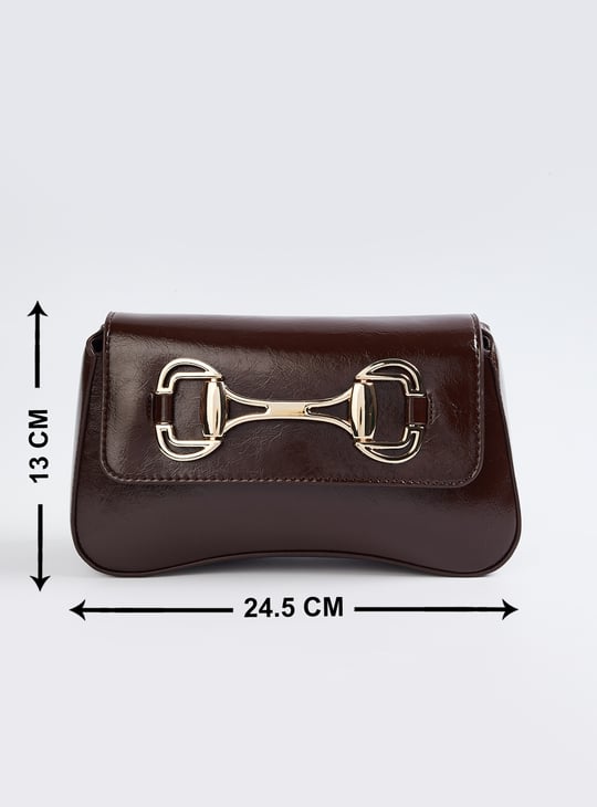 Women Buckles Shoulder Bag