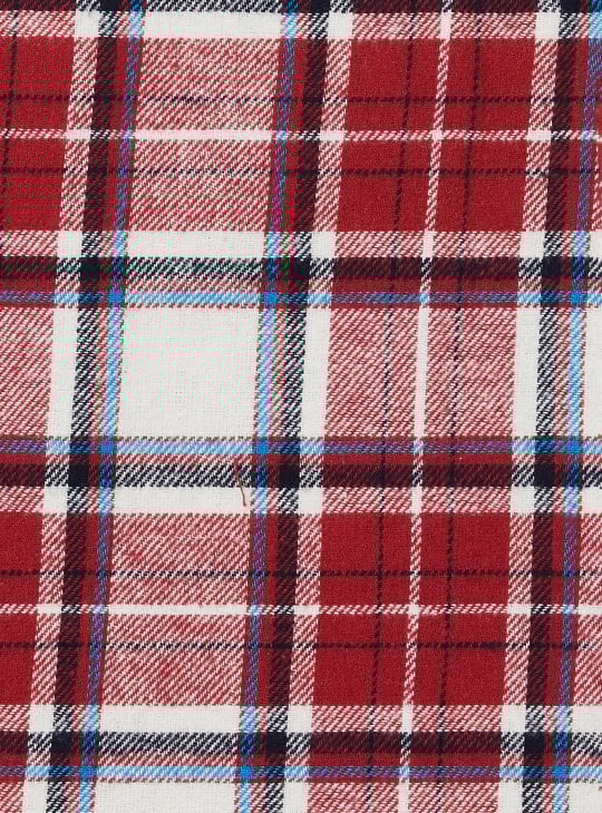 Girls Checked Regular Fit Shirt