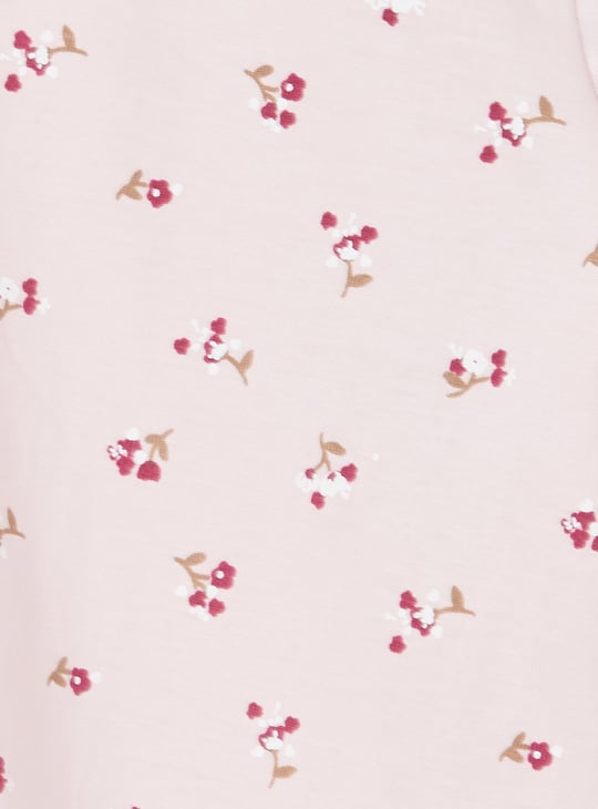 Girls Washed Denim Pinafore Dress with T-shirt