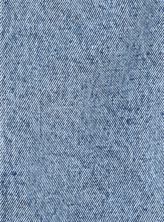 Girls Washed Denim Pinafore Dress with T-shirt