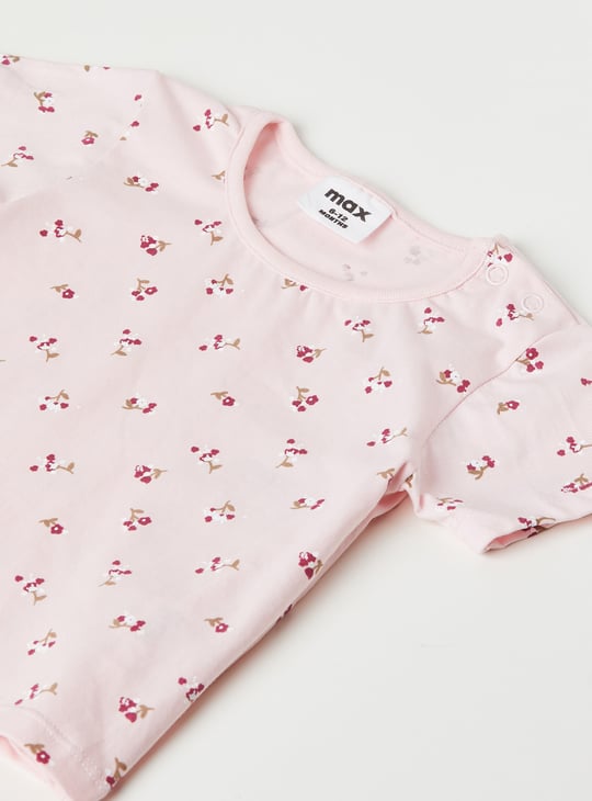 Girls Washed Denim Pinafore Dress with T-shirt