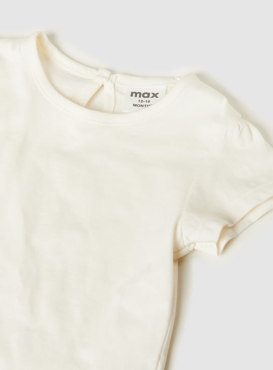 Girls Printed Dungarees with T-shirt