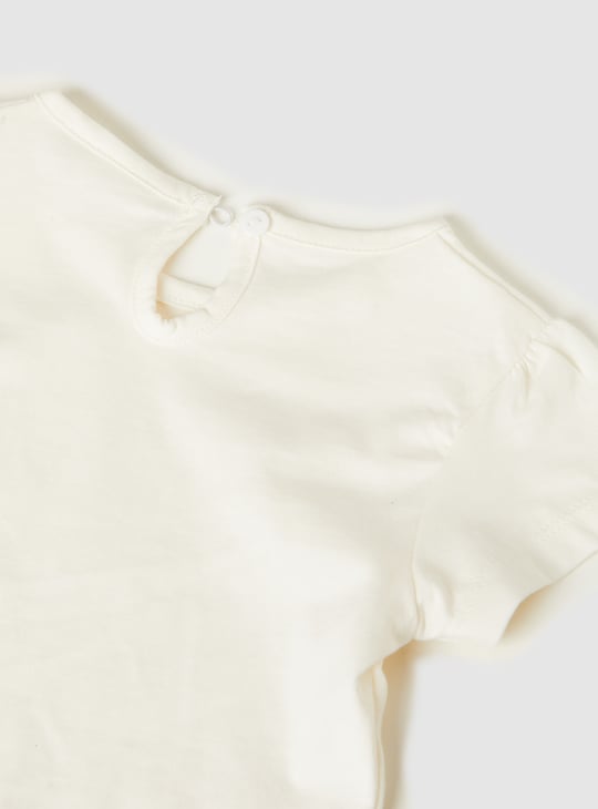 Girls Printed Dungarees with T-shirt