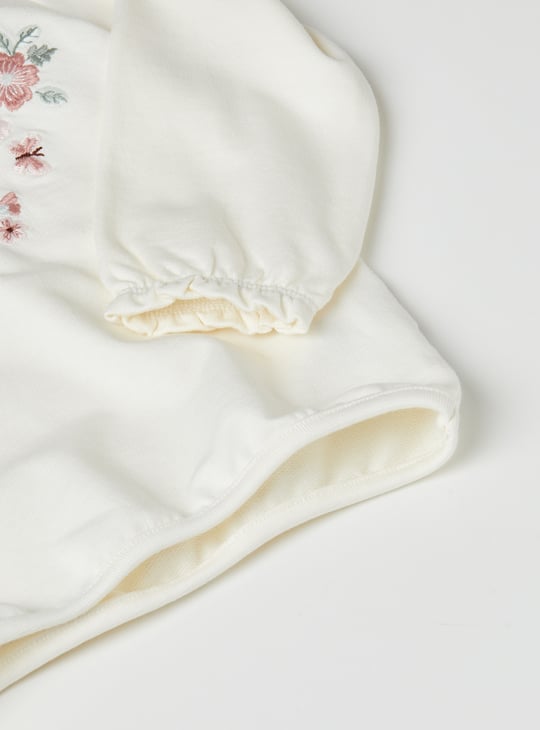 Girls Embroidered Leggings Set