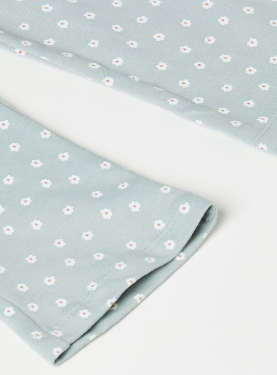 Girls Embroidered Leggings Set