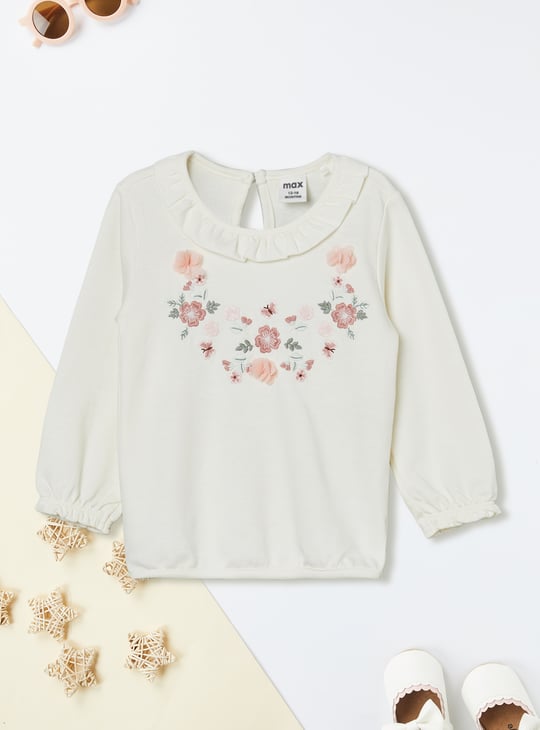 Girls Embroidered Leggings Set