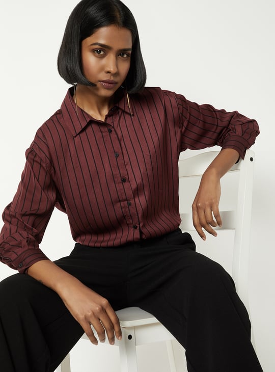 Women Striped Formal Shirt
