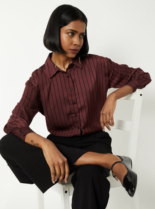 Women Striped Formal Shirt