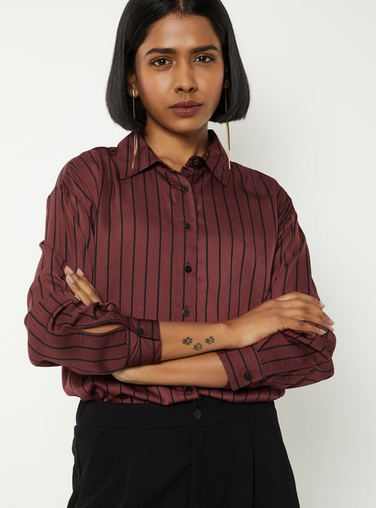 Women Striped Formal Shirt