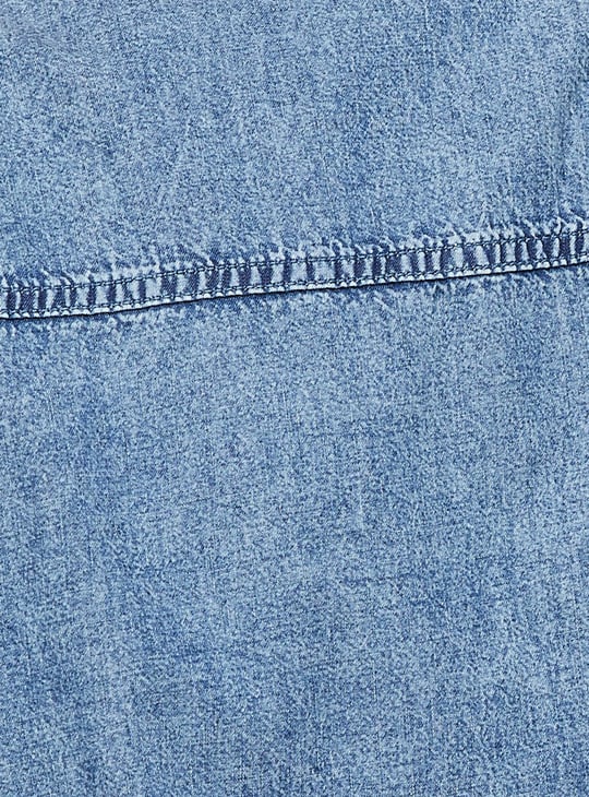 Women Washed Regular Fit Denim Shirt