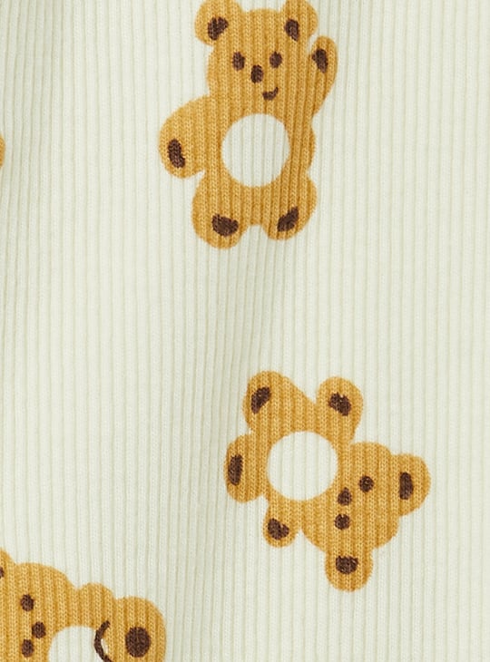 Girls Printed Tapered Fit Leggings