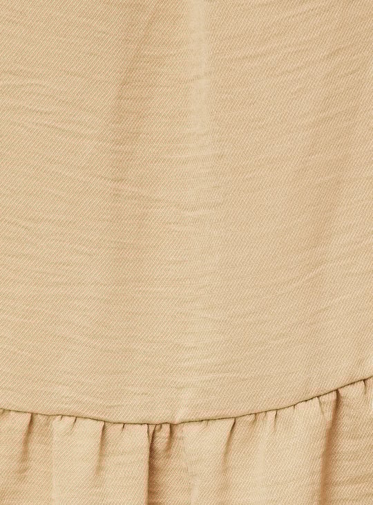 Women Textured Midi Shirt Dress