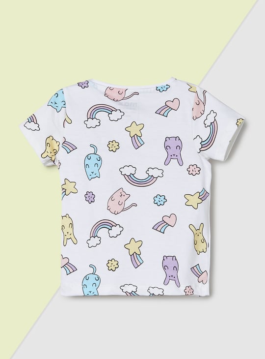 Girls Printed T-shirt - Pack of 3