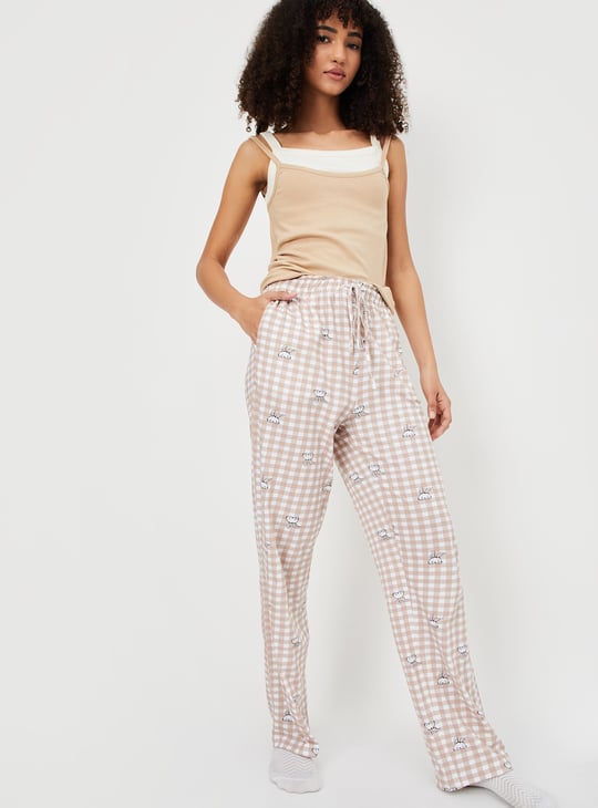 Women Checked Pyjamas