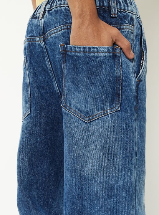 Boys Washed Balloon Fit Jeans