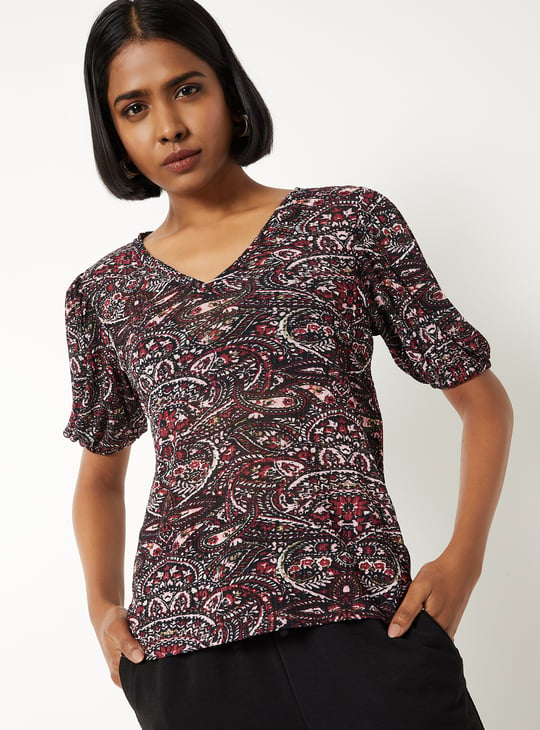Women Paisley Print Top