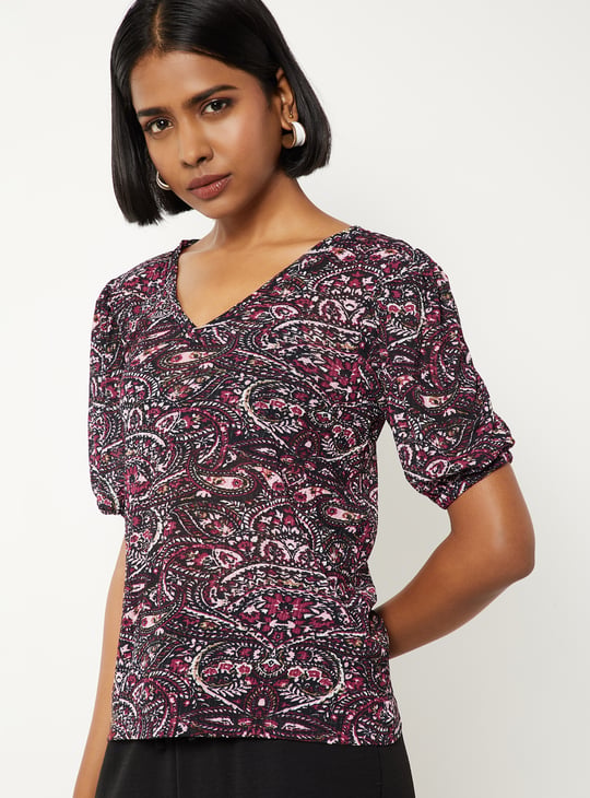 Women Paisley Print Top