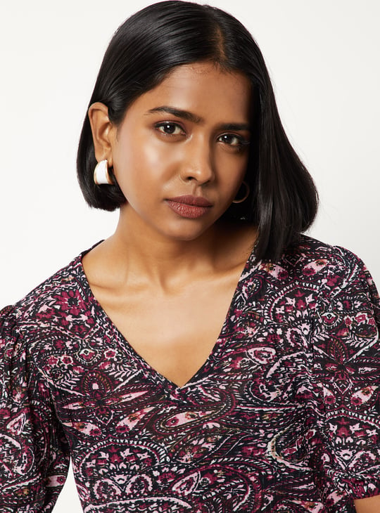 Women Paisley Print Top