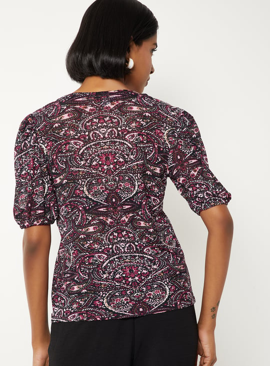 Women Paisley Print Top