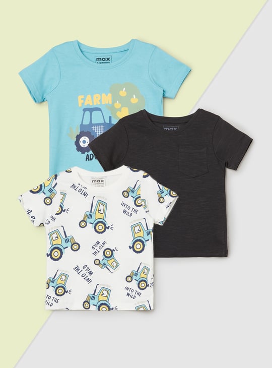Boys Assorted T-shirts - Pack of 3