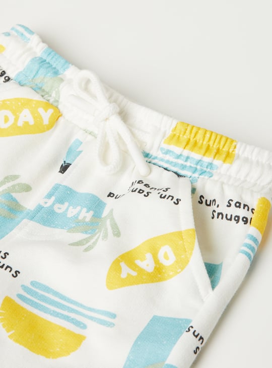 Boys Printed Mid-rise Shorts - Pack of 2