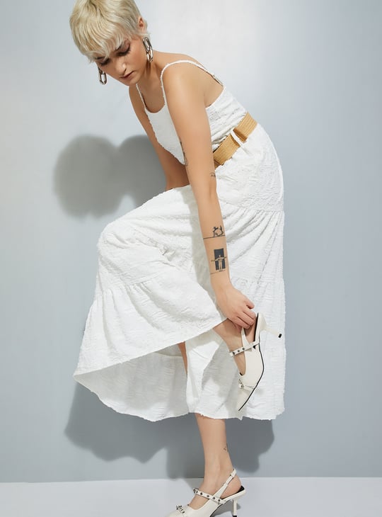 black and white linen maxi dress Classic Linen Black White Maxi Dress