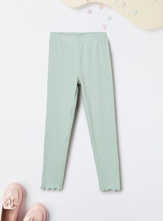 Girls Textured Leggings