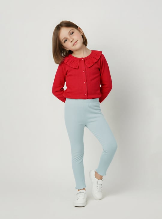 Girls Textured Leggings