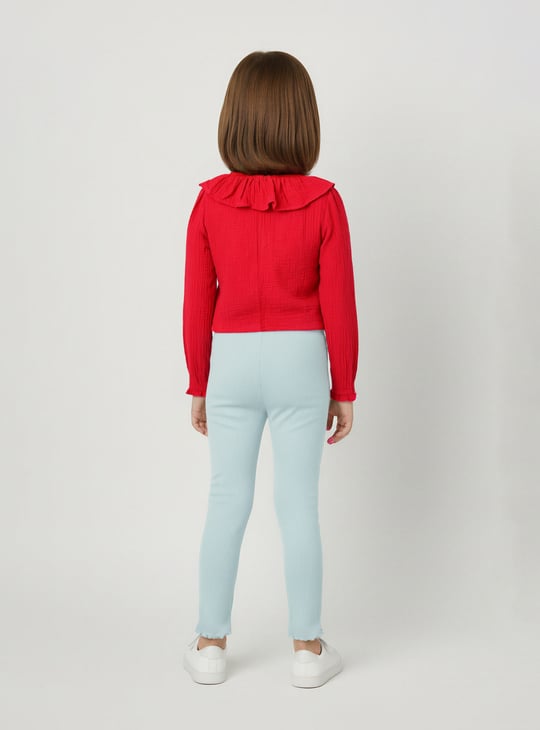 Girls Textured Leggings