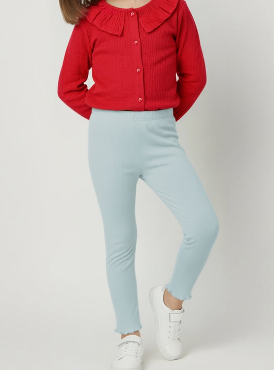 Girls Textured Leggings