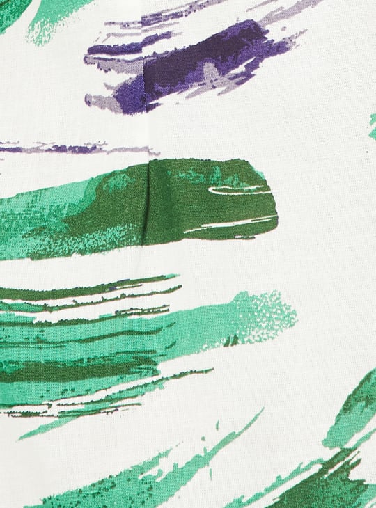 Women Printed A-line Midi Dress