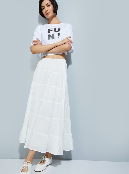 acka jacquard knit skirt（ivory） ☆さ様専用☆acka jacquard knit skirt