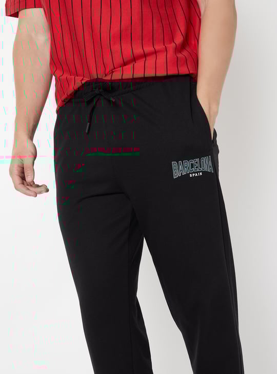 Men Printed Regular Fit Sports Joggers