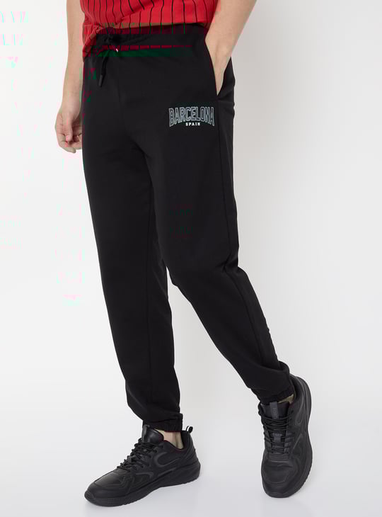 Men Printed Regular Fit Sports Joggers