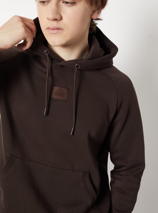 Men Knit Fleece Hooded Sweatshirt