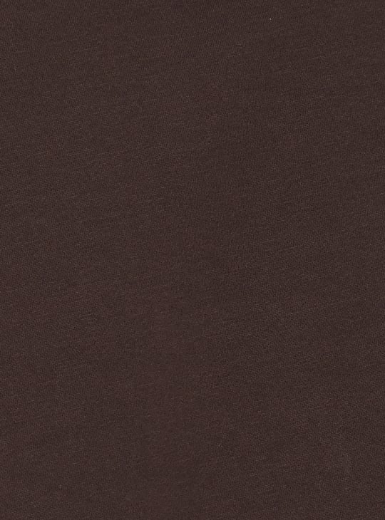 Men Knit Fleece Hooded Sweatshirt