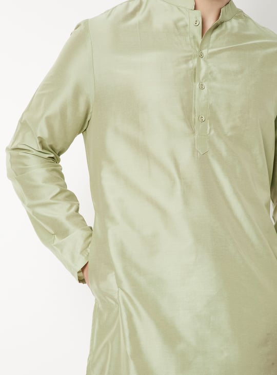 Men Embroidered Straight Kurta Set