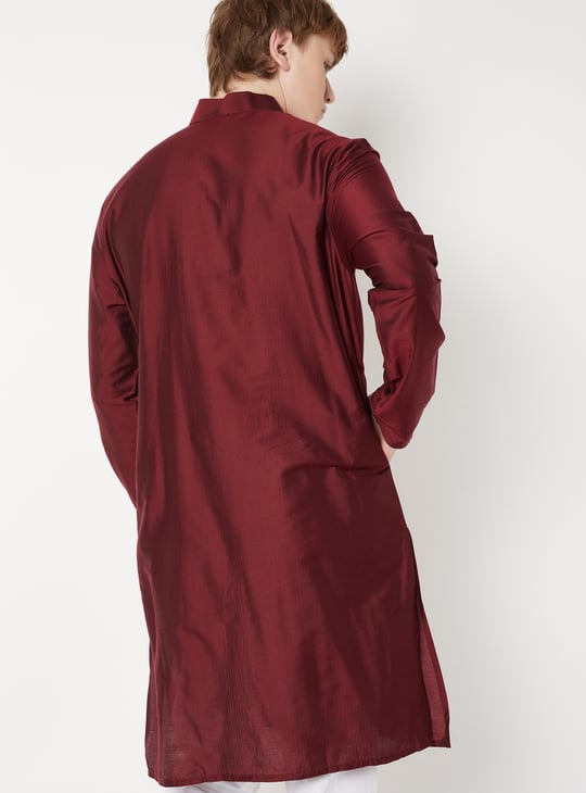 Men Striped Straight Long Kurta